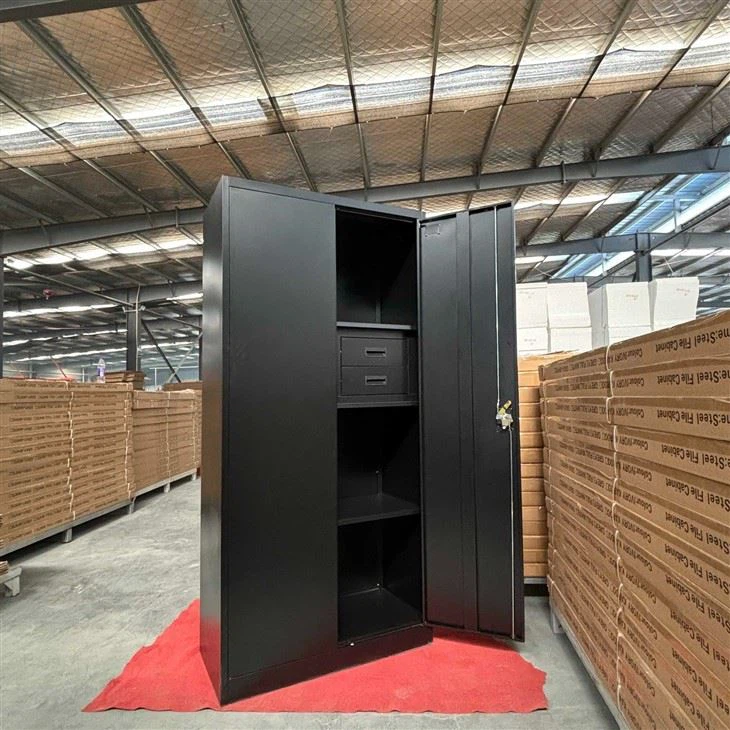 Black Metal Cabinet With Drawers